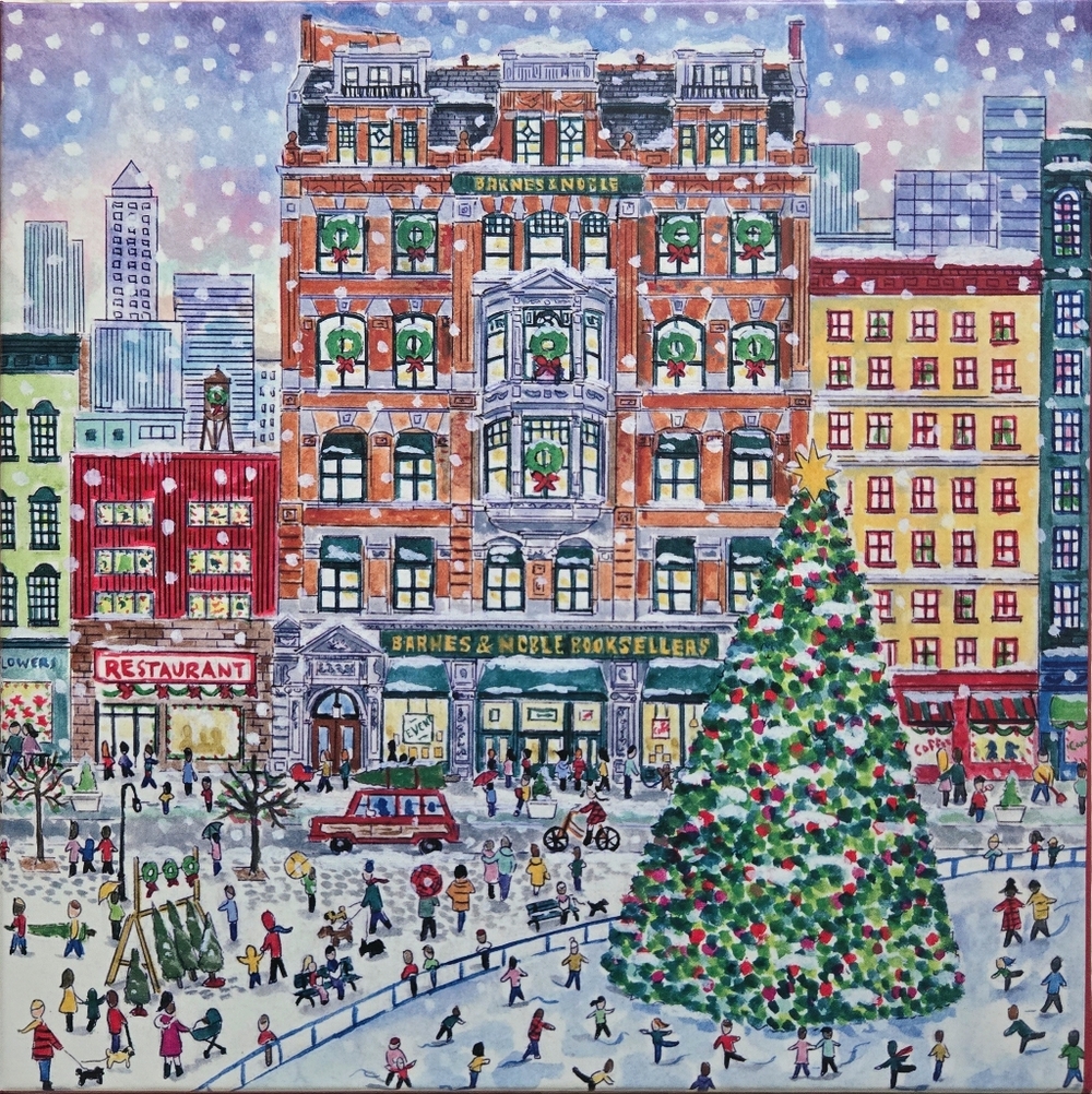 Christmas at Union Square Puzzle 500 piece Jigsaw Puzzle. Michael Storrings